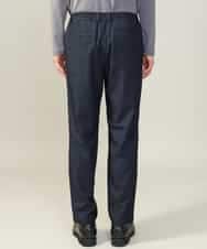 KHLJV02059 a.v.v MEN(アー・ヴェ・ヴェ) 【ストレッチ】スマートシャンブレーテーパードパンツ ネイビー