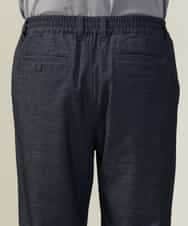 KHLJV02059 a.v.v MEN(アー・ヴェ・ヴェ) 【ストレッチ】スマートシャンブレーテーパードパンツ ネイビー