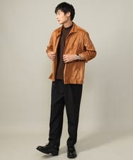 KHLJV08059 a.v.v MEN(アー・ヴェ・ヴェ) 【多機能素材】ワイドスラックス　リライトシリーズ2 ブルーグレー