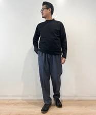 KHLJV08059 a.v.v MEN(アー・ヴェ・ヴェ) 【多機能素材】ワイドスラックス　リライトシリーズ2 ブルーグレー