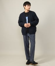 KHLJV08059 a.v.v MEN(アー・ヴェ・ヴェ) 【多機能素材】ワイドスラックス　リライトシリーズ2 ブルーグレー