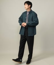 KHLJV08059 a.v.v MEN(アー・ヴェ・ヴェ) 【多機能素材】ワイドスラックス　リライトシリーズ2 ブルーグレー