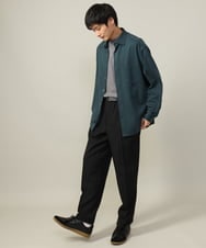 KHLJV08059 a.v.v MEN(アー・ヴェ・ヴェ) 【多機能素材】ワイドスラックス　リライトシリーズ2 ブルーグレー