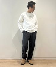 KHLJV09059 a.v.v MEN(アー・ヴェ・ヴェ) 【大人のリラックスパンツ】イージーワイドテーパードパンツ　リライトシリーズ2 モカブラウン