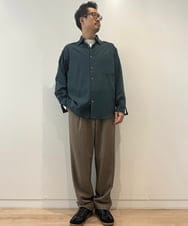 KHLJV09059 a.v.v MEN(アー・ヴェ・ヴェ) 【大人のリラックスパンツ】イージーワイドテーパードパンツ　リライトシリーズ2 モカブラウン