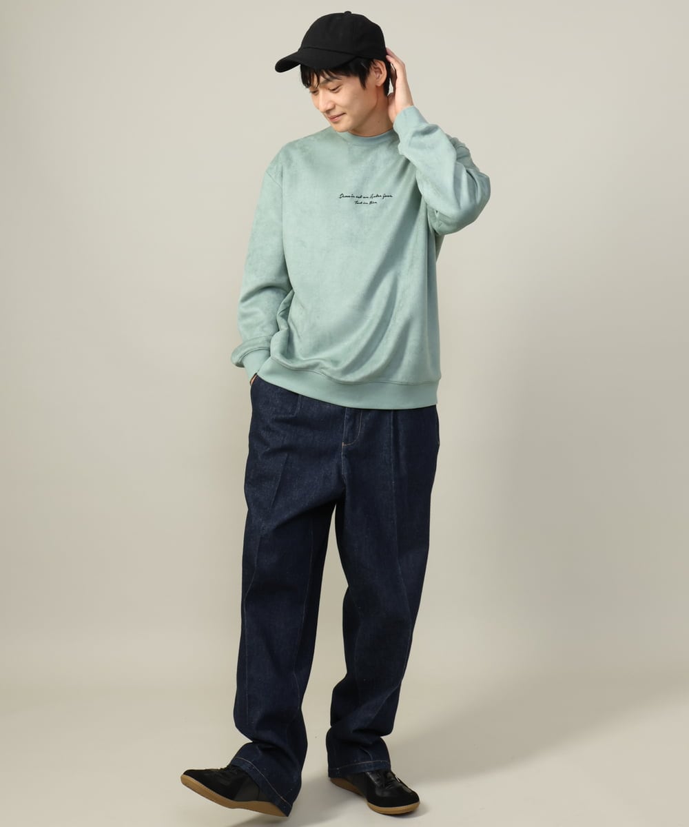 KHLKV10069 a.v.v MEN(アー・ヴェ・ヴェ) 【大人デニム】デニムワンタックワイドパンツ 15.8OZ ネイビー
