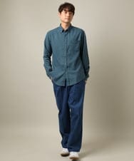 KHLKV10069 a.v.v MEN(アー・ヴェ・ヴェ) 【大人デニム】デニムワンタックワイドパンツ 15.8OZ ネイビー