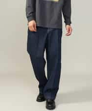 KHLKV10069 a.v.v MEN(アー・ヴェ・ヴェ) 【大人デニム】デニムワンタックワイドパンツ 15.8OZ ネイビー