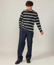 KHLKV10069 a.v.v MEN(アー・ヴェ・ヴェ) 【大人デニム】デニムワンタックワイドパンツ 15.8OZ ネイビー