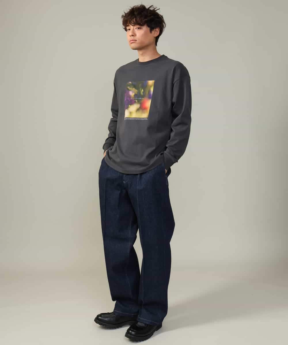 KHLKV10069 a.v.v MEN(アー・ヴェ・ヴェ) 【大人デニム】デニムワンタックワイドパンツ 15.8OZ ネイビー