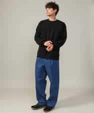 KHLKV10069 a.v.v MEN(アー・ヴェ・ヴェ) 【大人デニム】デニムワンタックワイドパンツ 15.8OZ ネイビー