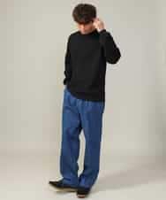 KHLKV10069 a.v.v MEN(アー・ヴェ・ヴェ) 【大人デニム】デニムワンタックワイドパンツ 15.8OZ ネイビー