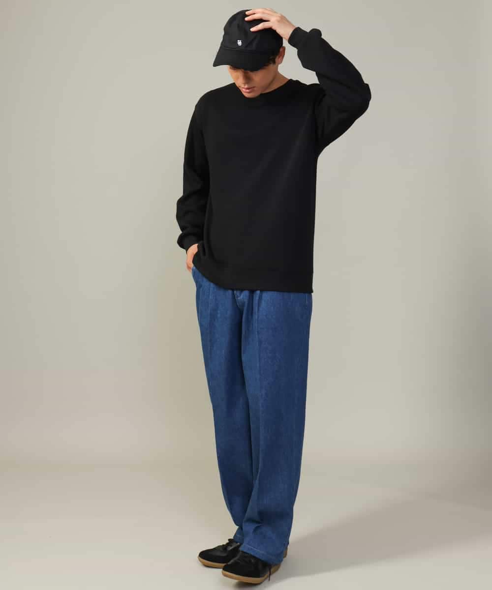 KHLKV10069 a.v.v MEN(アー・ヴェ・ヴェ) 【大人デニム】デニムワンタックワイドパンツ 15.8OZ ネイビー