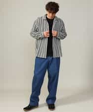 KHLKV10069 a.v.v MEN(アー・ヴェ・ヴェ) 【大人デニム】デニムワンタックワイドパンツ 15.8OZ ネイビー