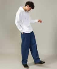 KHLKV10069 a.v.v MEN(アー・ヴェ・ヴェ) 【大人デニム】デニムワンタックワイドパンツ 15.8OZ ネイビー