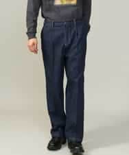 KHLKV10069 a.v.v MEN(アー・ヴェ・ヴェ) 【大人デニム】デニムワンタックワイドパンツ 15.8OZ ネイビー
