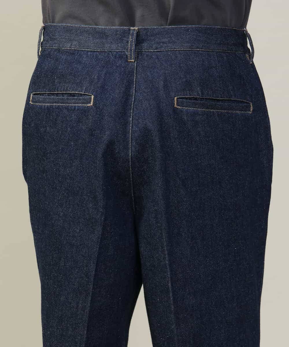 KHLKV10069 a.v.v MEN(アー・ヴェ・ヴェ) 【大人デニム】デニムワンタックワイドパンツ 15.8OZ ネイビー