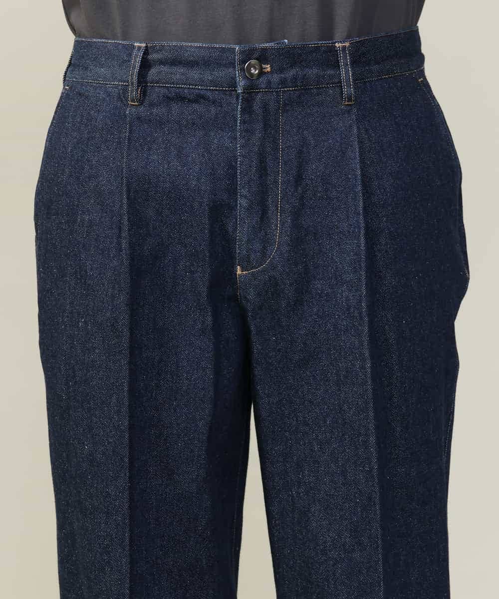 KHLKV10069 a.v.v MEN(アー・ヴェ・ヴェ) 【大人デニム】デニムワンタックワイドパンツ 15.8OZ ネイビー