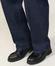 KHLKV10069 a.v.v MEN(アー・ヴェ・ヴェ) 【大人デニム】デニムワンタックワイドパンツ 15.8OZ ネイビー