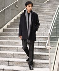 KHLKV15069 a.v.v MEN(アー・ヴェ・ヴェ) 【通年着用OK】スマートインレイシェイプスラックス(セットアップ可） ブラック