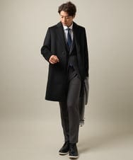 KHLKV82079 a.v.v MEN(アー・ヴェ・ヴェ) 【洗濯機で洗える/通勤/セレモニー】ウーステッドストレッチイージースラックス(セットアップ可） グレー