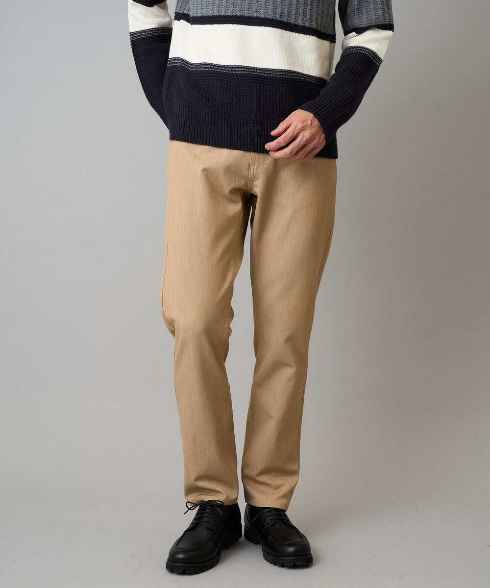 KHLLA12064 a.v.v MEN(アー・ヴェ・ヴェ) 【イージーケア/洗濯機で洗える】ピケストレッチ5ポケットパンツ ダークグレー