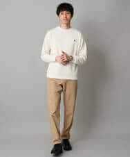 KHLLA12064 a.v.v MEN(アー・ヴェ・ヴェ) 【イージーケア/洗濯機で洗える】ピケストレッチ5ポケットパンツ ダークグレー