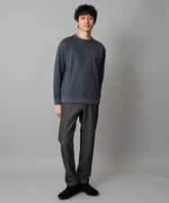 KHLLA12064 a.v.v MEN(アー・ヴェ・ヴェ) 【イージーケア/洗濯機で洗える】ピケストレッチ5ポケットパンツ ダークグレー