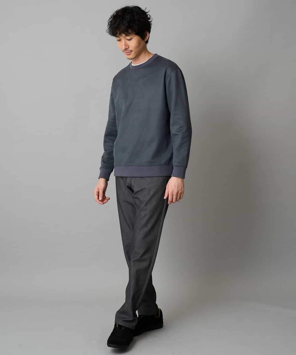 KHLLA12064 a.v.v MEN(アー・ヴェ・ヴェ) 【イージーケア/洗濯機で洗える】ピケストレッチ5ポケットパンツ ダークグレー