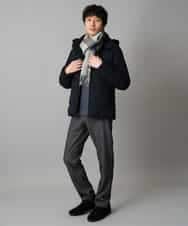 KHLLA12064 a.v.v MEN(アー・ヴェ・ヴェ) 【イージーケア/洗濯機で洗える】ピケストレッチ5ポケットパンツ ダークグレー