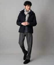 KHLLA12064 a.v.v MEN(アー・ヴェ・ヴェ) 【イージーケア/洗濯機で洗える】ピケストレッチ5ポケットパンツ ダークグレー