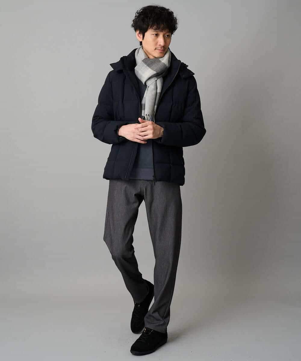 KHLLA12064 a.v.v MEN(アー・ヴェ・ヴェ) 【イージーケア/洗濯機で洗える】ピケストレッチ5ポケットパンツ ダークグレー