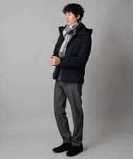 KHLLA12064 a.v.v MEN(アー・ヴェ・ヴェ) 【イージーケア/洗濯機で洗える】ピケストレッチ5ポケットパンツ ダークグレー