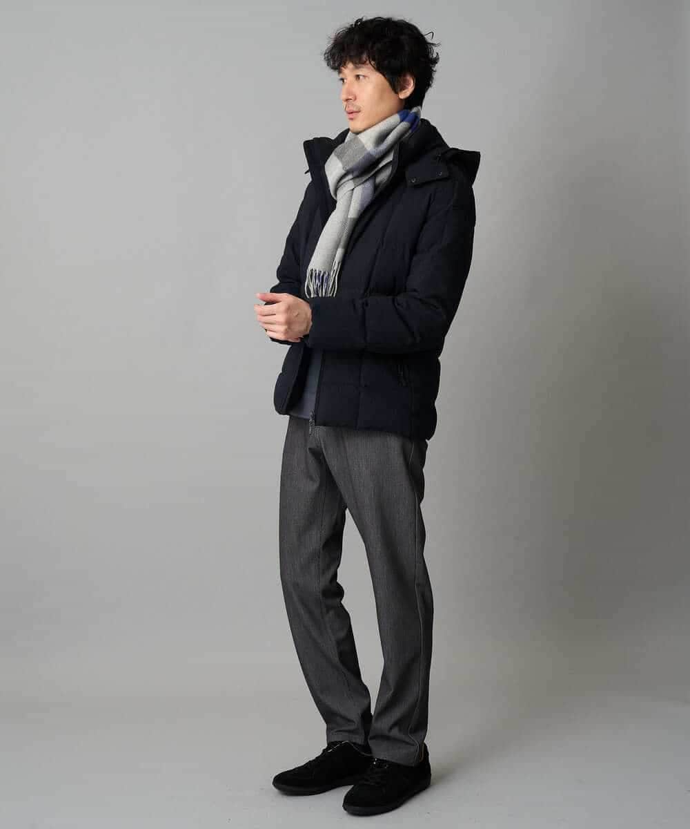 KHLLA12064 a.v.v MEN(アー・ヴェ・ヴェ) 【イージーケア/洗濯機で洗える】ピケストレッチ5ポケットパンツ ダークグレー