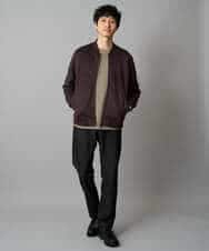 KHLLA12064 a.v.v MEN(アー・ヴェ・ヴェ) 【イージーケア/洗濯機で洗える】ピケストレッチ5ポケットパンツ ダークグレー