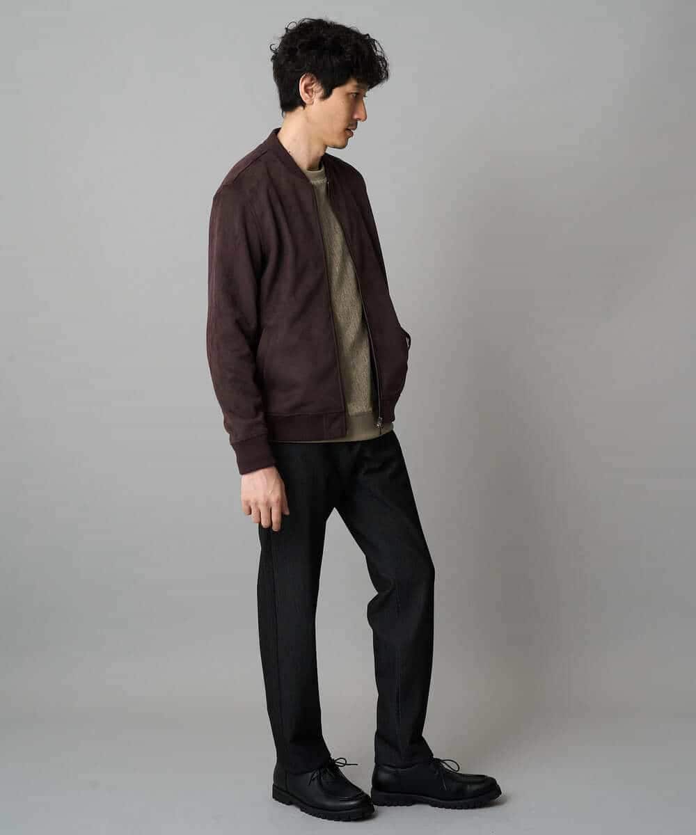 KHLLA12064 a.v.v MEN(アー・ヴェ・ヴェ) 【イージーケア/洗濯機で洗える】ピケストレッチ5ポケットパンツ ダークグレー