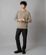 KHLLA12064 a.v.v MEN(アー・ヴェ・ヴェ) 【イージーケア/洗濯機で洗える】ピケストレッチ5ポケットパンツ ダークグレー