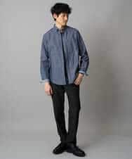 KHLLA12064 a.v.v MEN(アー・ヴェ・ヴェ) 【イージーケア/洗濯機で洗える】ピケストレッチ5ポケットパンツ ダークグレー