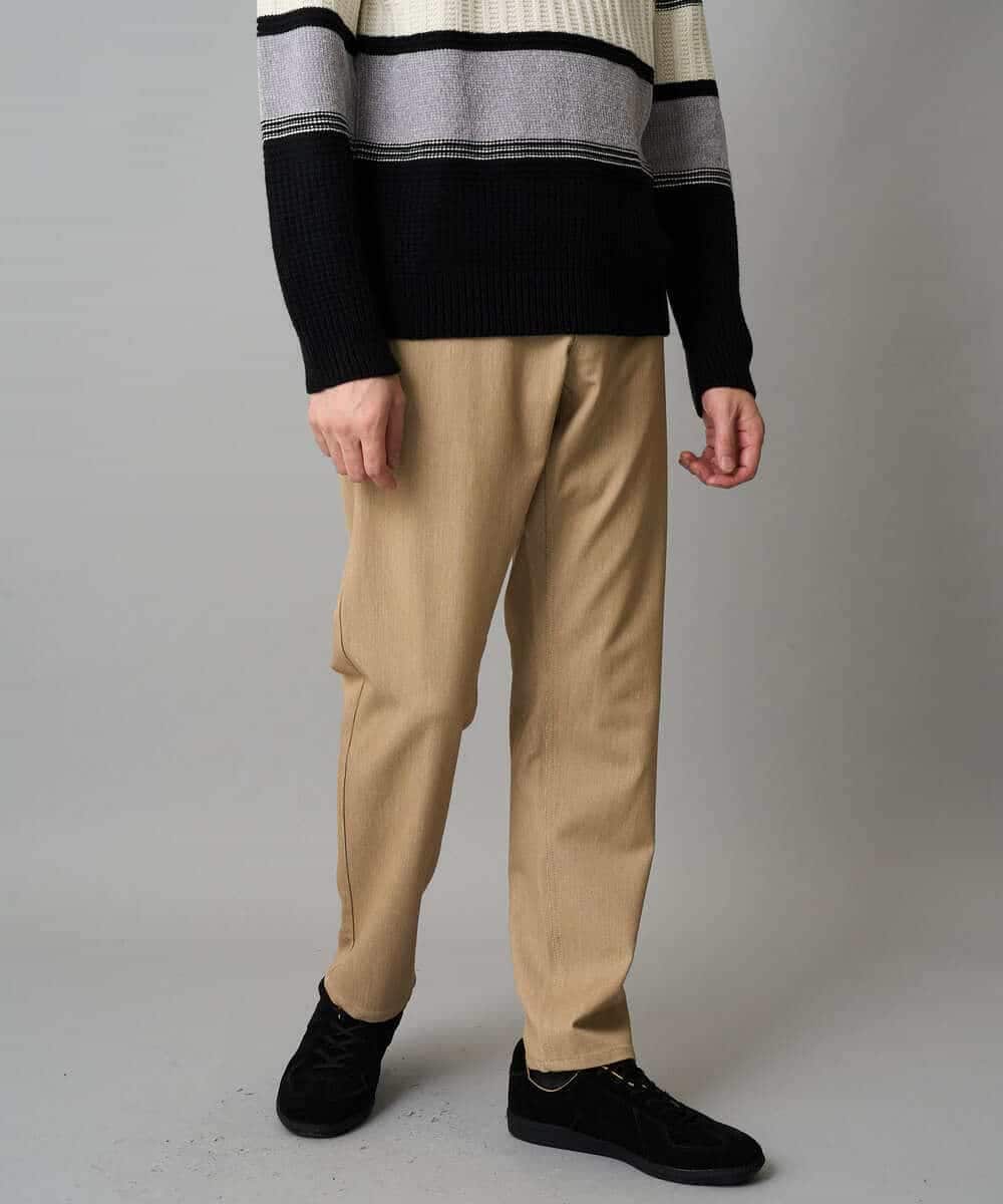 KHLLA12064 a.v.v MEN(アー・ヴェ・ヴェ) 【イージーケア/洗濯機で洗える】ピケストレッチ5ポケットパンツ ダークグレー