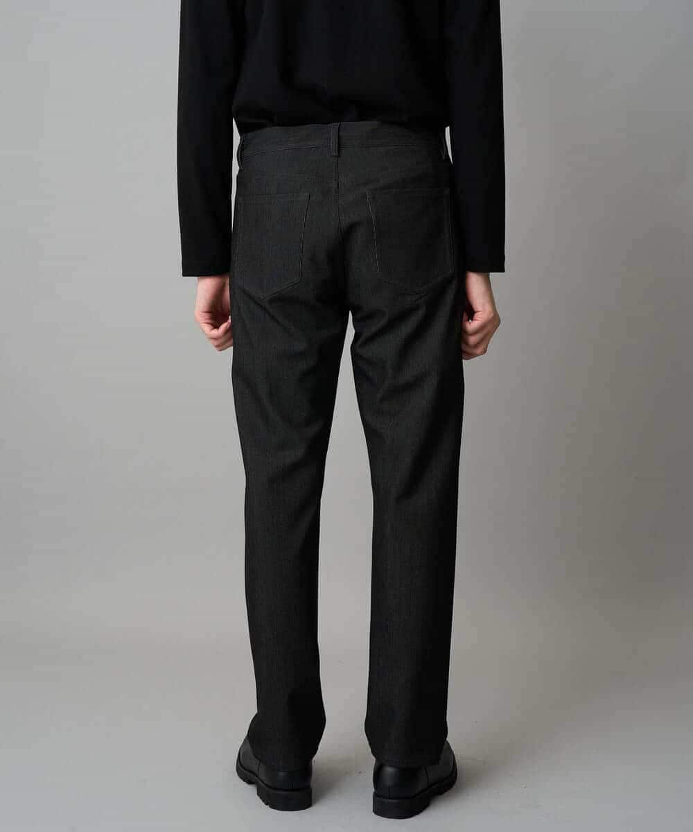 KHLLA12064 a.v.v MEN(アー・ヴェ・ヴェ) 【イージーケア/洗濯機で洗える】ピケストレッチ5ポケットパンツ ダークグレー