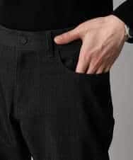 KHLLA12064 a.v.v MEN(アー・ヴェ・ヴェ) 【イージーケア/洗濯機で洗える】ピケストレッチ5ポケットパンツ ダークグレー