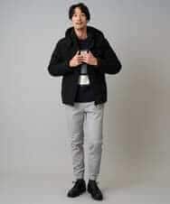 KHLLA14064 a.v.v MEN(アー・ヴェ・ヴェ) 【イージーケア/毛玉になりにくい】スーパーストレッチジョガーパンツ【洗濯機で洗える】 ブラック