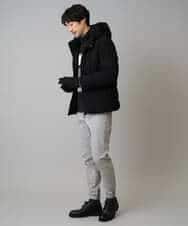 KHLLA14064 a.v.v MEN(アー・ヴェ・ヴェ) 【イージーケア/毛玉になりにくい】スーパーストレッチジョガーパンツ【洗濯機で洗える】 ブラック