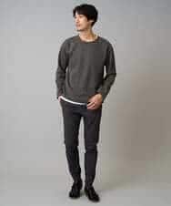 KHLLA14064 a.v.v MEN(アー・ヴェ・ヴェ) 【イージーケア/毛玉になりにくい】スーパーストレッチジョガーパンツ【洗濯機で洗える】 ブラック