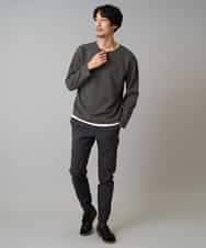 KHLLA14064 a.v.v MEN(アー・ヴェ・ヴェ) 【イージーケア/毛玉になりにくい】スーパーストレッチジョガーパンツ【洗濯機で洗える】 ブラック