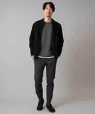 KHLLA14064 a.v.v MEN(アー・ヴェ・ヴェ) 【イージーケア/毛玉になりにくい】スーパーストレッチジョガーパンツ【洗濯機で洗える】 ブラック