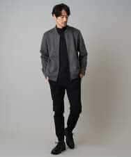 KHLLA14064 a.v.v MEN(アー・ヴェ・ヴェ) 【イージーケア/毛玉になりにくい】スーパーストレッチジョガーパンツ【洗濯機で洗える】 ブラック