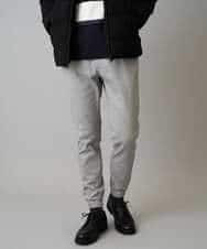 KHLLA14064 a.v.v MEN(アー・ヴェ・ヴェ) 【イージーケア/毛玉になりにくい】スーパーストレッチジョガーパンツ【洗濯機で洗える】 ブラック