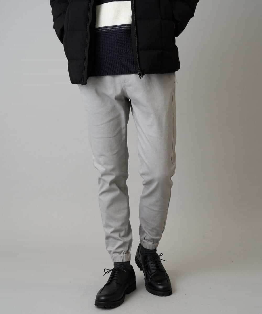 KHLLA14064 a.v.v MEN(アー・ヴェ・ヴェ) 【イージーケア/毛玉になりにくい】スーパーストレッチジョガーパンツ【洗濯機で洗える】 ブラック