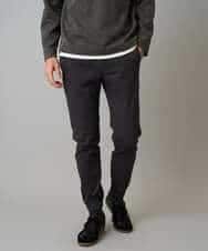 KHLLA14064 a.v.v MEN(アー・ヴェ・ヴェ) 【イージーケア/毛玉になりにくい】スーパーストレッチジョガーパンツ【洗濯機で洗える】 ブラック